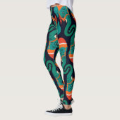 Afgedrukte leggings van het olifantenpatroon (Links)