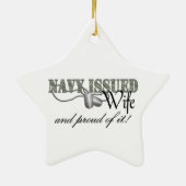 Afgegeven vrouw keramisch ornament (Achterkant)