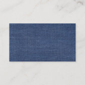 Afgekondigde textuur van blauwe jans visitekaartje (Achterkant)