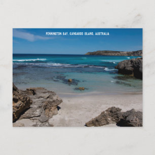 Afgelegen strand in het paradijs Australië Briefkaart