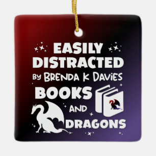 Afgeleid door Brenda K Davies Books en Dragons Keramisch Ornament