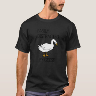 Afgeleid door Goose Piano Musician Geese Clef Prem T-shirt