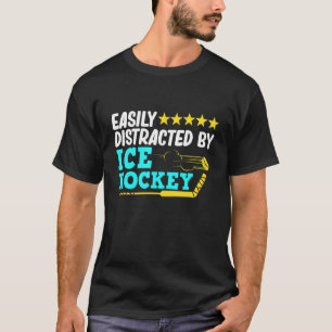 Afgeleid door Ice Hockey Player Coach Sports Gra T-shirt