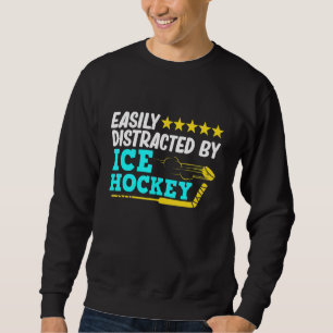 Afgeleid door Ice Hockey Player Coach Sports Gra Trui