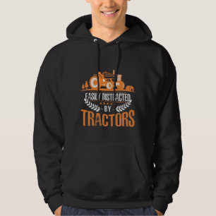 Afgeleid door Tractor Farmer Funny Farming Hoodie