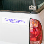 afgeleid rijden bumpersticker (Op Truck)