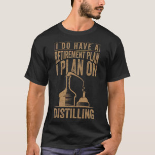 Afgeleide Distillatie Whiskey Drinker Distiller T-shirt