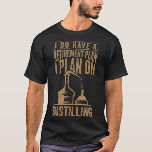 Afgeleide Distillatie Whiskey Drinker Distiller T-shirt (Voorkant)