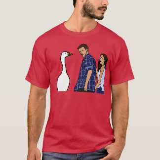 Afgeleide vriend Meme Gaming Goose en Paar T-shirt