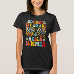 Afgelopen dag, eerste graad Hallo zomerzonbril T-shirt