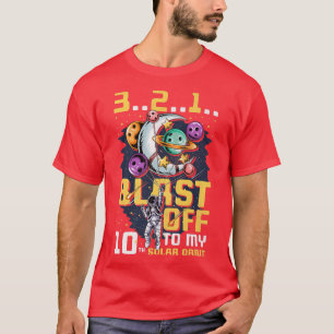 Afgelopen naar mijn 10e Zonnebaan, 10e verjaardag T-shirt