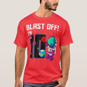 Afgelopen op 10-jarige Astronaut 10th Space Par T-shirt