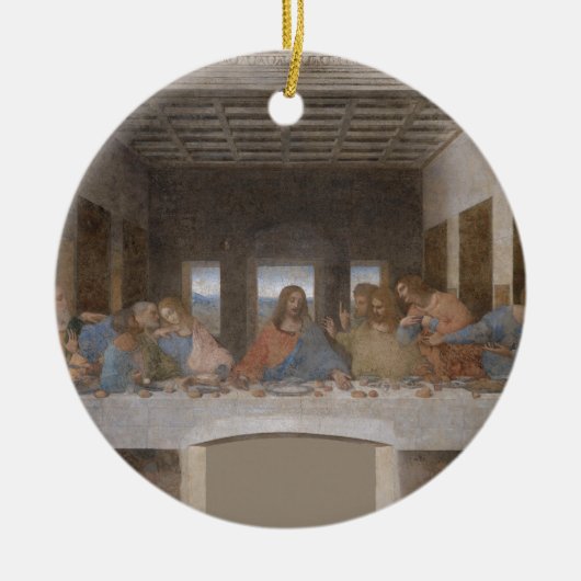 Afgelopen Supper Leonardo Da Vinci schilderen Keramisch Ornament (Voorkant)