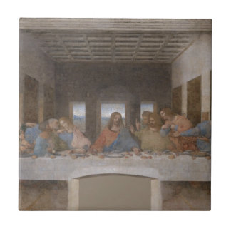Afgelopen Supper Leonardo Da Vinci schilderen Tegeltje