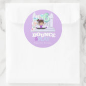 Afgelopen zaterdag ronde sticker (Tas)