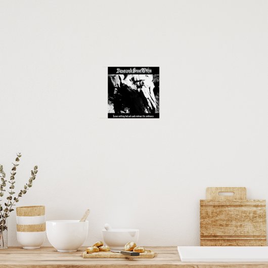 Afgelost van binnen poster (Keuken)