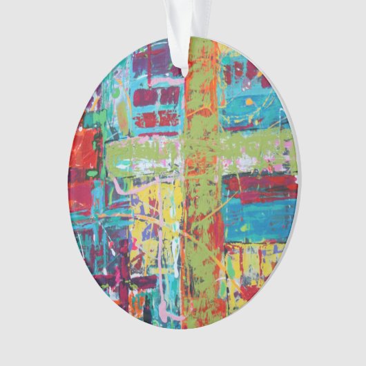 Afgeloste acrylversiering ornament (voorkant)