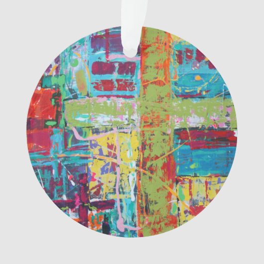 Afgeloste acrylversiering ornament (voorkant)