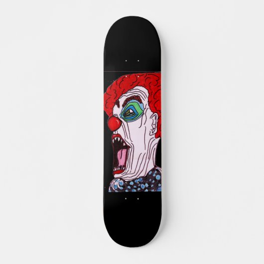 AFGEMAAKT CLOWN skateboard (Voorkant)