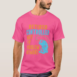 Afgepensioneerde controller Vist verlenging T-shirt