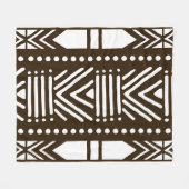 Afgeprinte Afrikaanse modder Fleece Deken (Voorkant (Horizontaal))