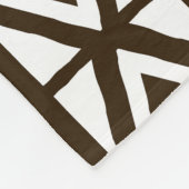 Afgeprinte Afrikaanse modder Fleece Deken (Hoek)