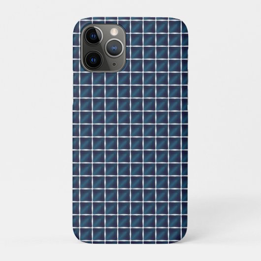 Afgerond blauw compartimentontwerp Case-Mate iPhone case (Achterkant)