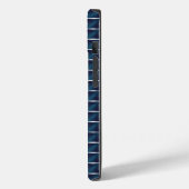 Afgerond blauw compartimentontwerp Case-Mate iPhone case (Achterkant / Links)