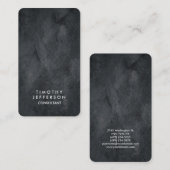 Afgerond grijze textuur Elegant Modern Visitekaartje (Voorkant / Achterkant)