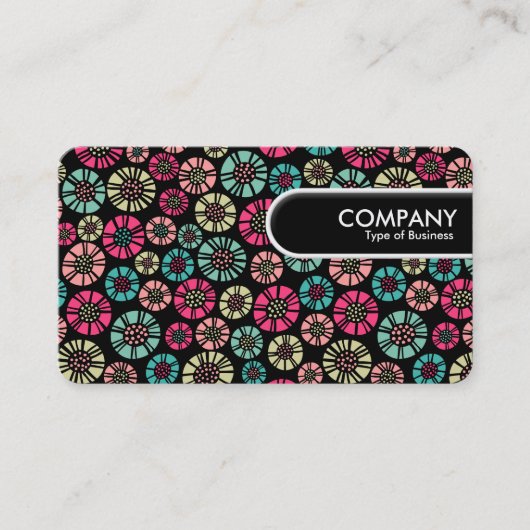 Afgerond Label - Abstract Flowers 031023 (Voorkant)