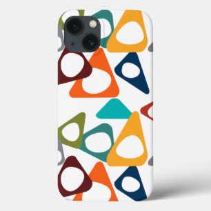 Afgeronde driehoeken Hoesje-Mate iPhone Case