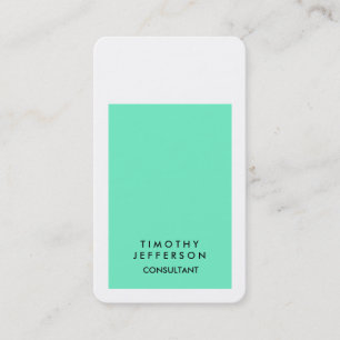 Afgeronde hoek Blauw Wit Elegant Modern Visitekaartje