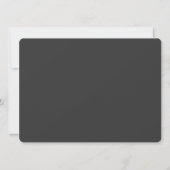 Afgeronde hoek grijs Opslaan Datum Bruiloft uitnod Save The Date (Achterkant)