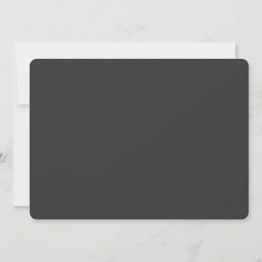 Afgeronde hoek grijs Opslaan Datum Bruiloft uitnod Save The Date (Achterkant)