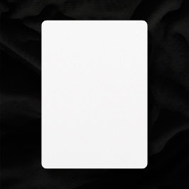 Afgeronde hoeken 5 "x 7" Gewoon wit blanco bruilof Kaart