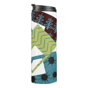 Afgeronde moderne rechthoeken uit het midden van d thermosbeker