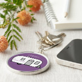 Afgeronde oplegger Thunder_Cove Sleutelhanger (Zijkant)