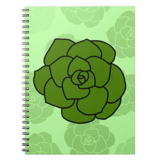 Afgeronde Succulent Notitieboek