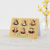 Afgescheiden, Behead, DIed. Wiven van Henry VIII Kaart (Gele Bloem)