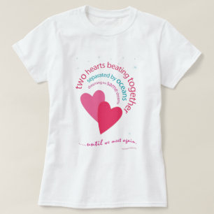 Afgescheiden door oceanen t-shirt