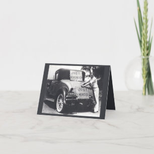 Afgescheiden, eenzaam, alleen, wenskaart kaart