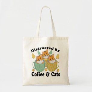 AFGESCHEIDEN NAAR CATS EN KOFFIE. TOTE BAG