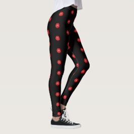 afgesloten met een kus liefdescitaten leggings