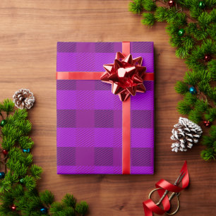 Afgespeelde afdruk in Paarse aangepaste Cadeaupapier