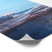 Afgespoten, afdrukken, waarde Poster papier (mat) (Hoek)