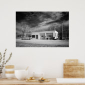 Afgestaan gasstation poster (Keuken)