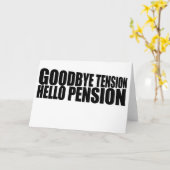 Afgestaan hallo pensioen kaart (Gele Bloem)