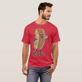 Afgesteld loopstation in Movie Hot Dog T-shirt (Voorkant volledig)
