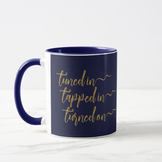 Afgestemd in Elegant Navy Law of Attraction Script Mok (Links)