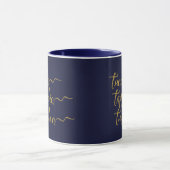 Afgestemd in Elegant Navy Law of Attraction Script Mok (Midden)